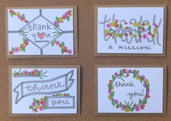 Floral Thank You (10 pack)